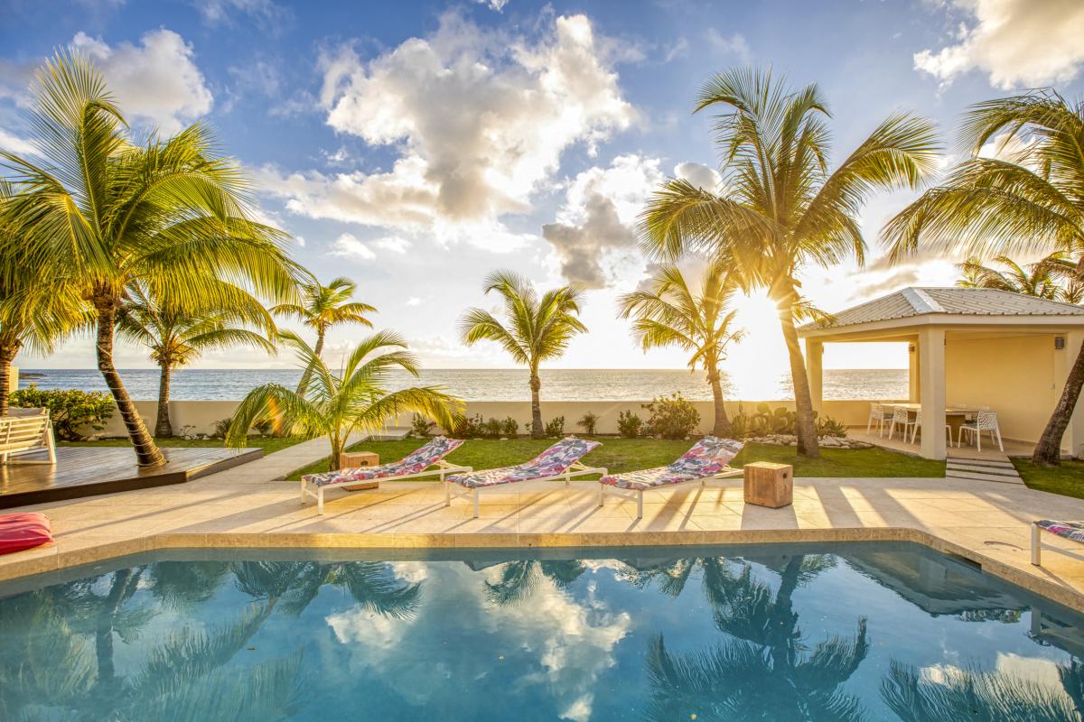 63_Location villa 4 chambres Beacon Hill Saint Martin - coucher de soleil